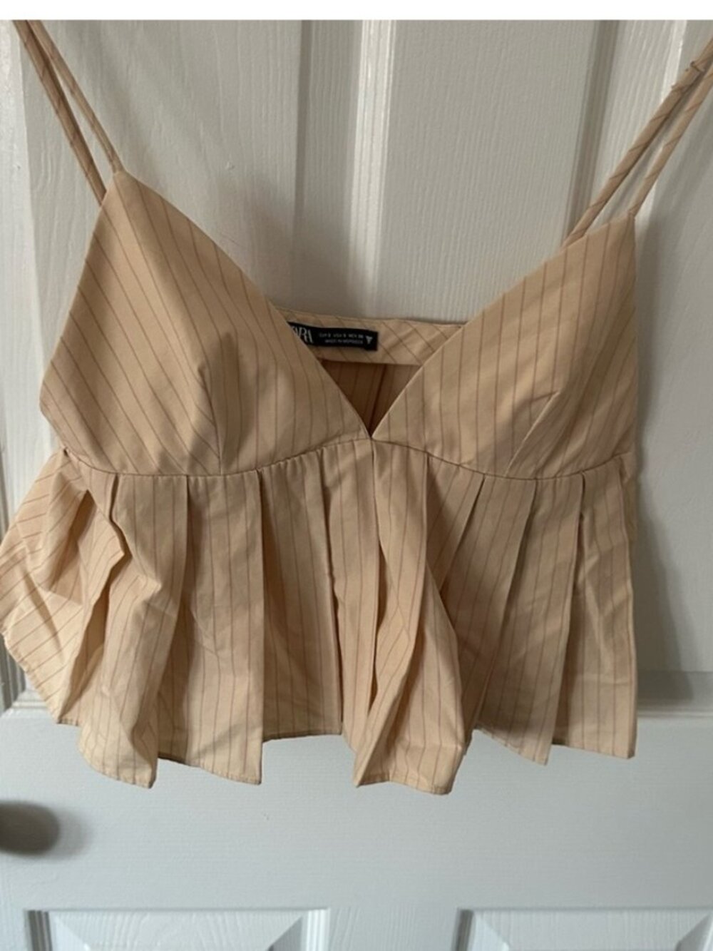 Tan Cropped Top